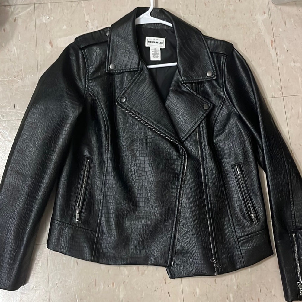 For The Republic leather jacket